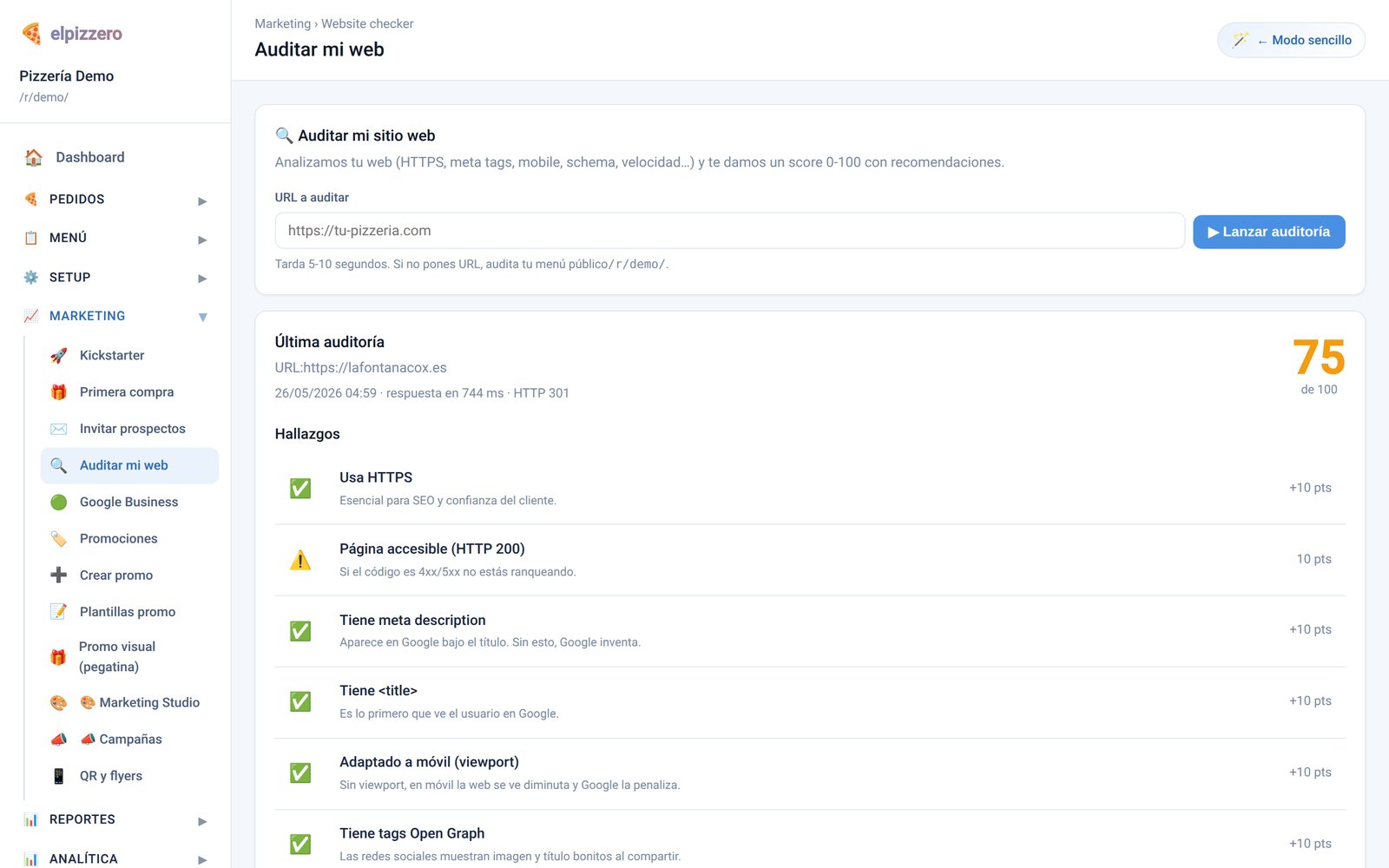Auditar mi web