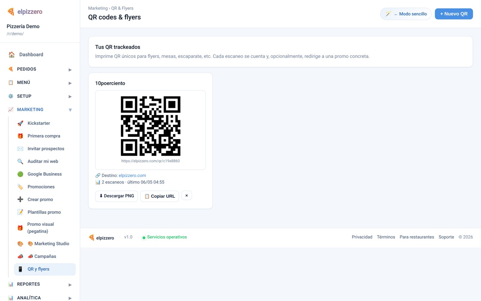 QR y flyers