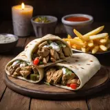 Kebab solo carne con patatas