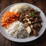 Plato kebab Arroz carne