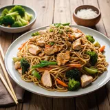Yakisoba z kurczakiem